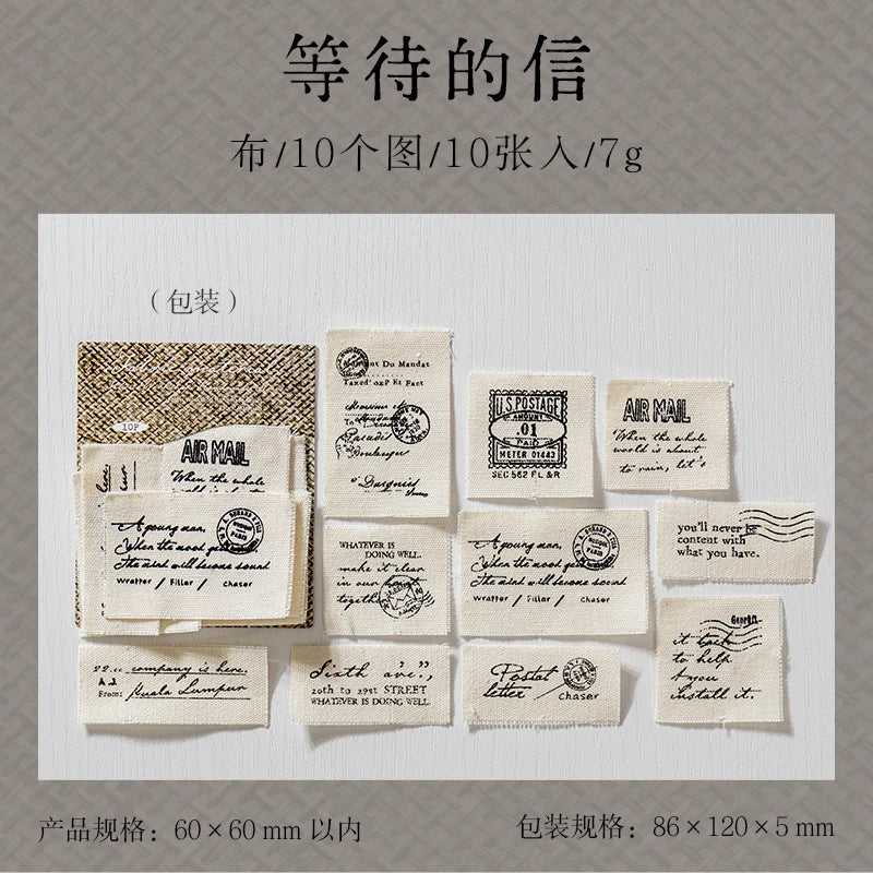 Journal GO 10pcs Vintage Craft Fabric Cloths for DIY Bundle Patchwork Quilting Sewing Scrapbooking Artcraft Planner Journal diy