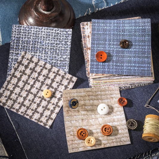 P-3 GO 20pcs Vintage Texture Weaving Material Paper