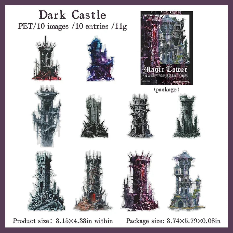 S-4  Enchantment Castle PET Stickers