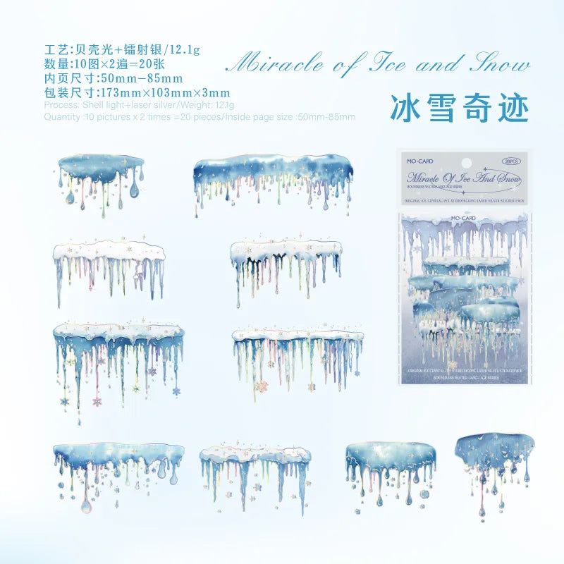20pcs/1lot kawaii Stationery Sticker Boundless Waterspeak junk journal Decorative Scrapbooking DIY Craft Sticker
