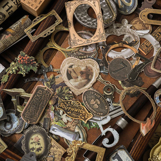 S-80 20 pcs/pack Vintage Treasure Box Stickers