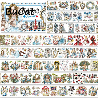 T-6  4Rolls/Set Alice Fairy Tale Princess PET tape