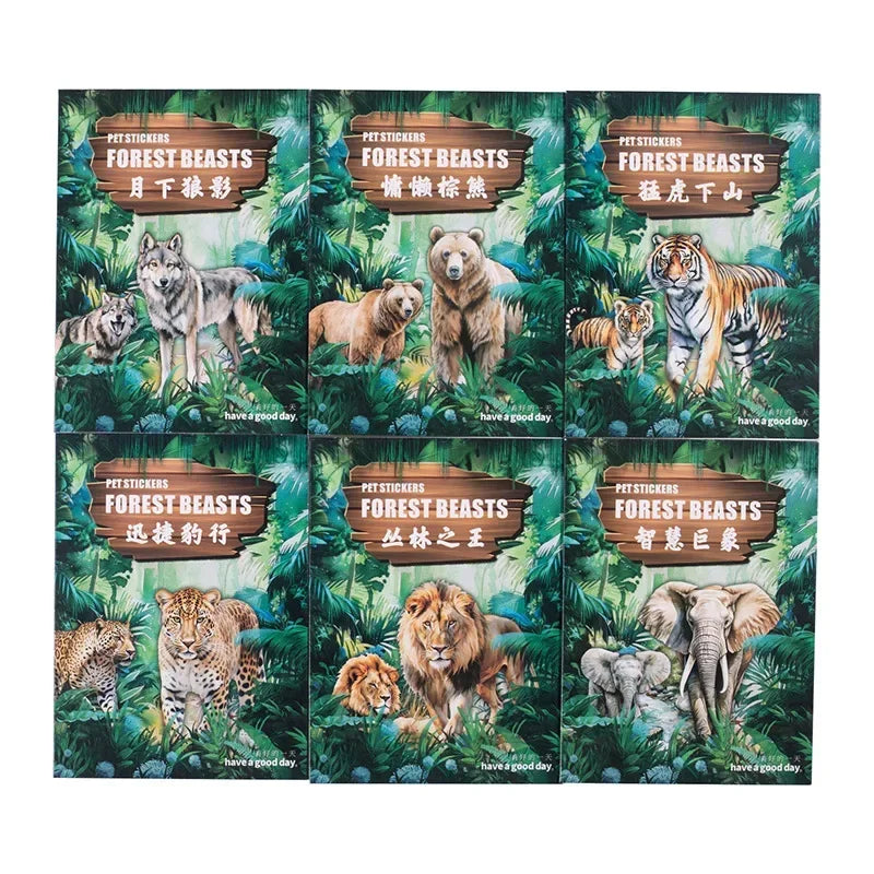 S-48 15Pcs  Under Moon Jungle Sticker