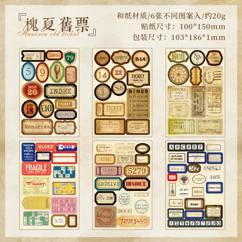 S-36 Junk Journaling Decorative Scrapbooking for stickers Scrapbook