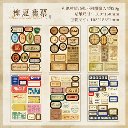 S-36 Junk Journaling Decorative Scrapbooking for stickers Scrapbook