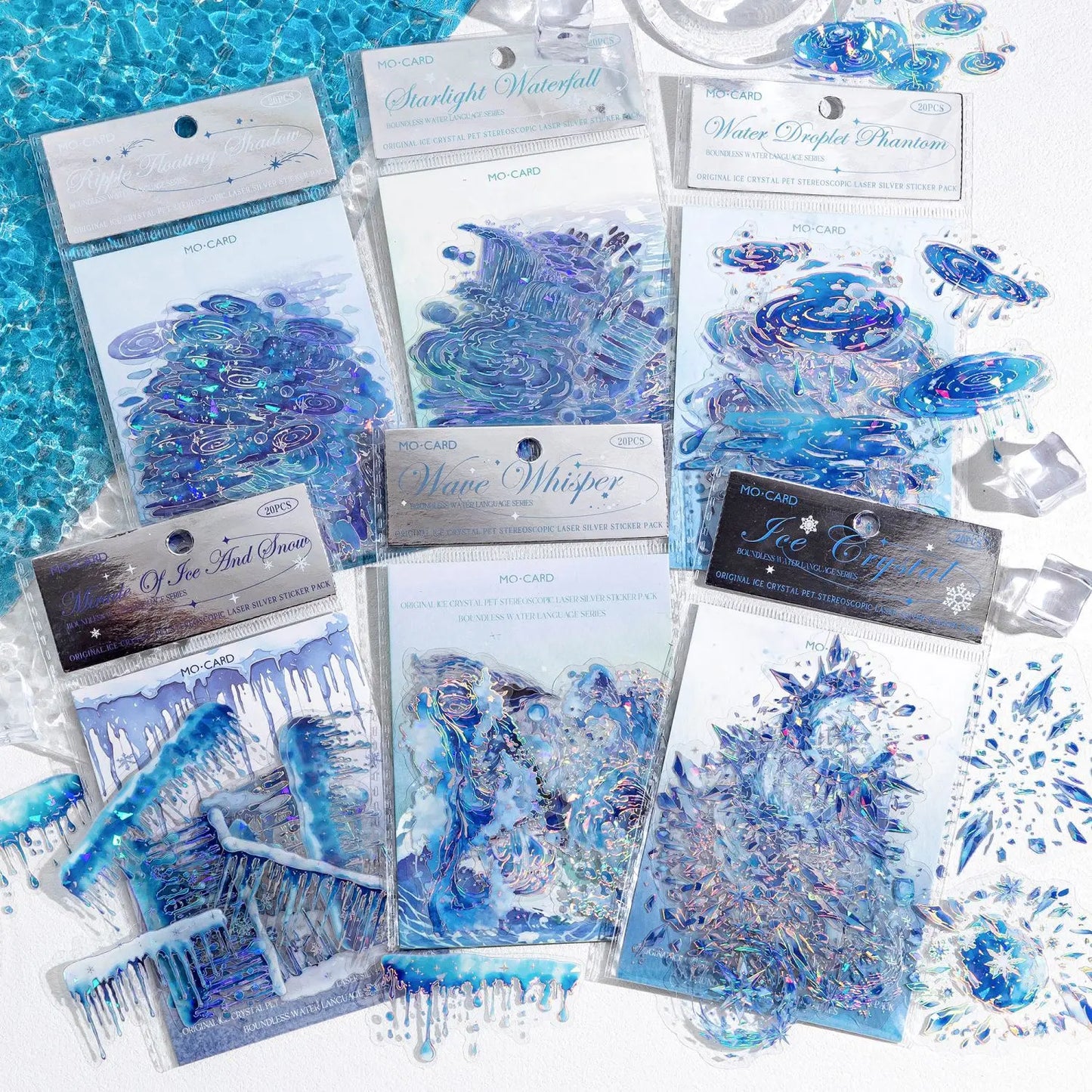 20pcs/1lot kawaii Stationery Sticker Boundless Waterspeak junk journal Decorative Scrapbooking DIY Craft Sticker