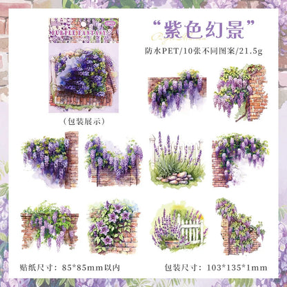 S-2 Secret garden series stickers