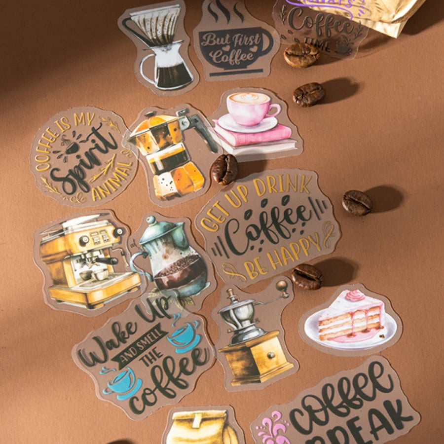 S-54 Coffee Life Theme PET Sticker