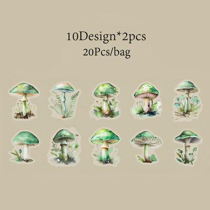 S-29  Large-sized Mushroom Themed Sticker Pack