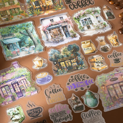 S-54 Coffee Life Theme PET Sticker