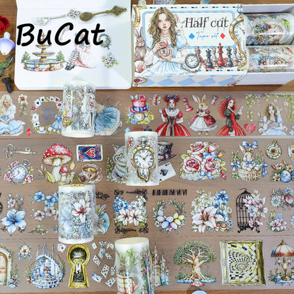 T-6  4Rolls/Set Alice Fairy Tale Princess PET tape