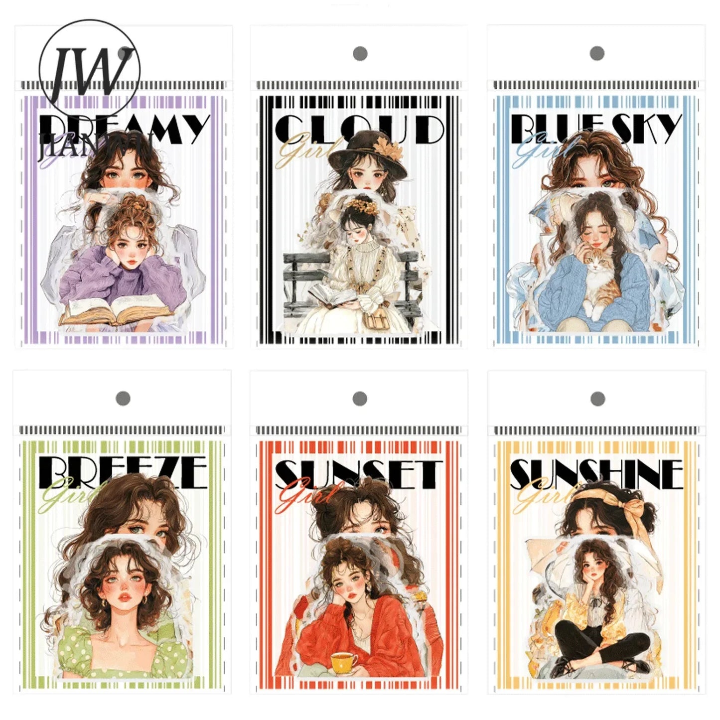 S-70 Rainbow Girl Series  PET Sticker