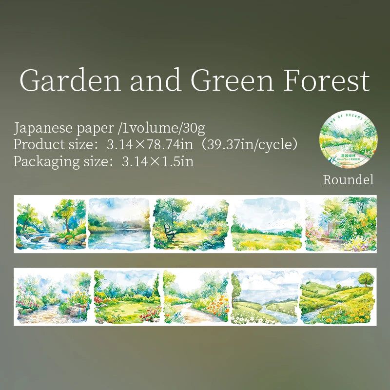 T-1 80mm*2m/Roll Landscape PET Tapes