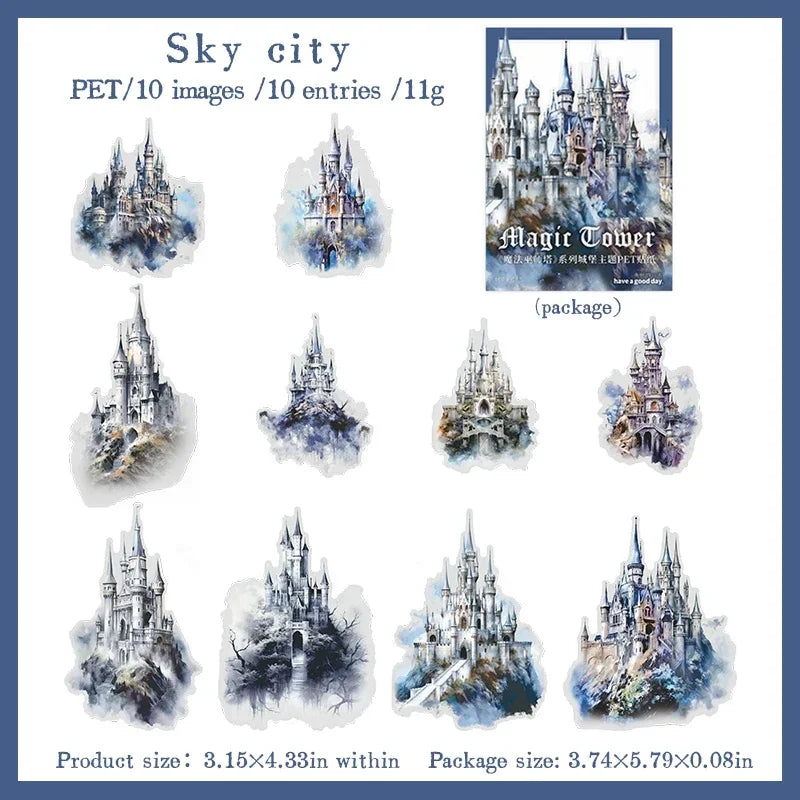 S-4  Enchantment Castle PET Stickers