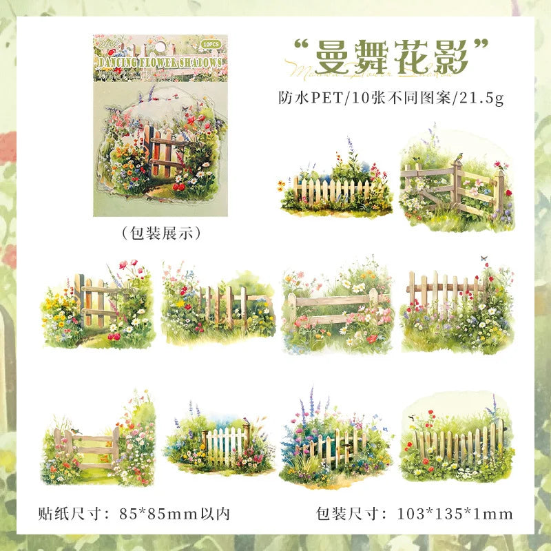 S-2 Secret garden series stickers