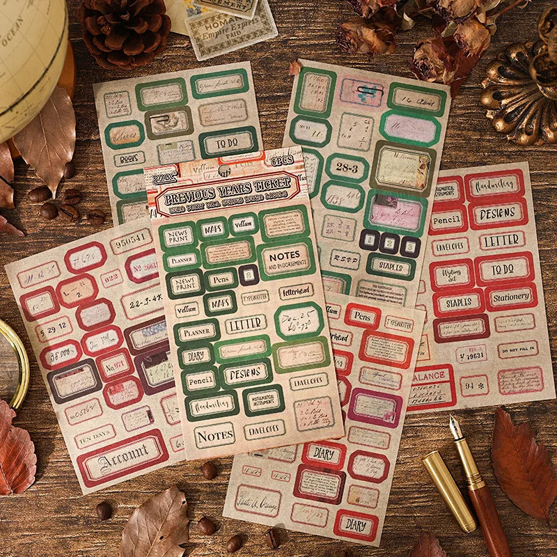 S-36 Junk Journaling Decorative Scrapbooking for stickers Scrapbook