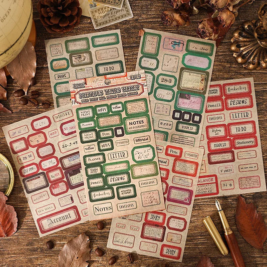 S-36 Junk Journaling Decorative Scrapbooking for stickers Scrapbook