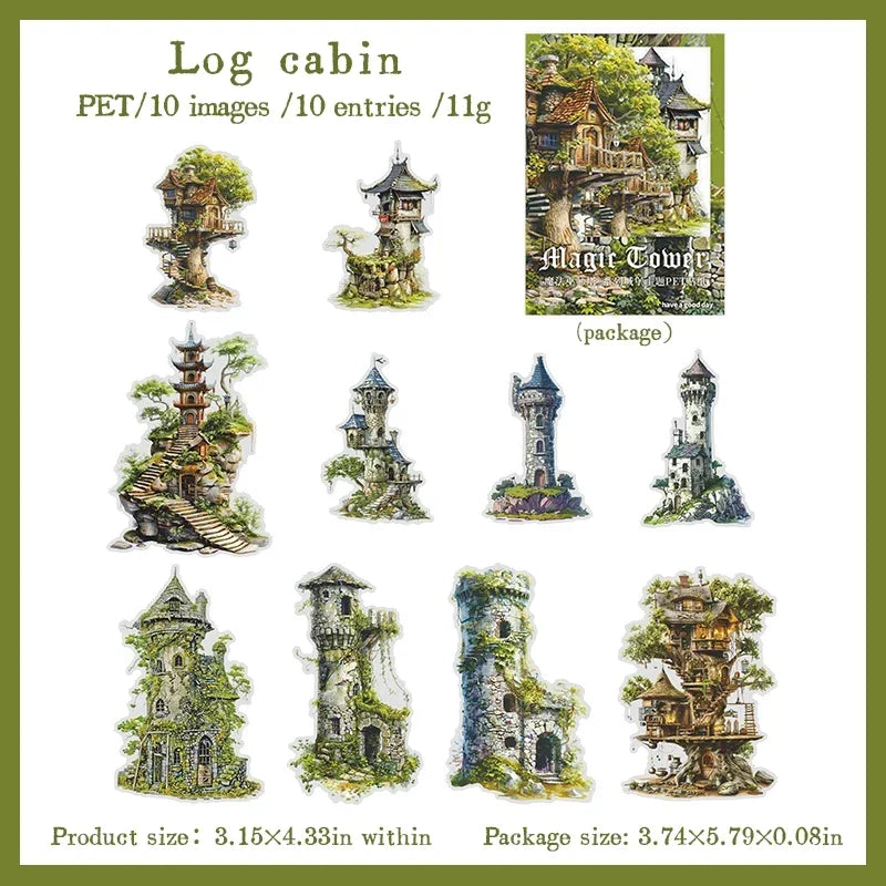 S-4  Enchantment Castle PET Stickers