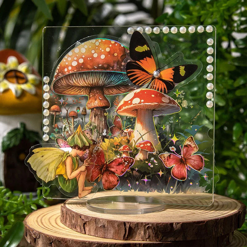 S-32 Colorful Mushroom Theme Sticker