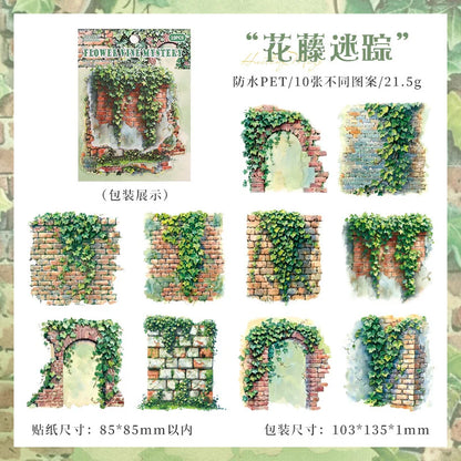 S-2 Secret garden series stickers