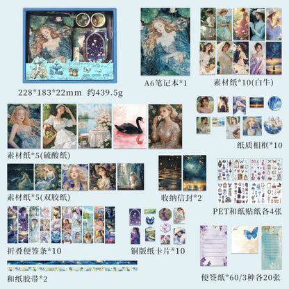 S-69 Collage Junk Journal Decor Stickers Materials Paper Combo Kit