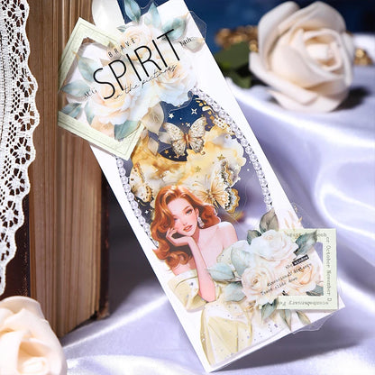 20pcs party girl series waterproof PET stickers DIY scrapbook decoration photo frame album diary envelope stationery decoration