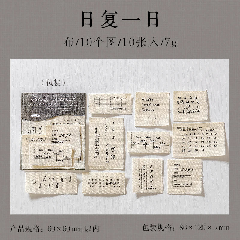 Journal GO 10pcs Vintage Craft Fabric Cloths for DIY Bundle Patchwork Quilting Sewing Scrapbooking Artcraft Planner Journal diy