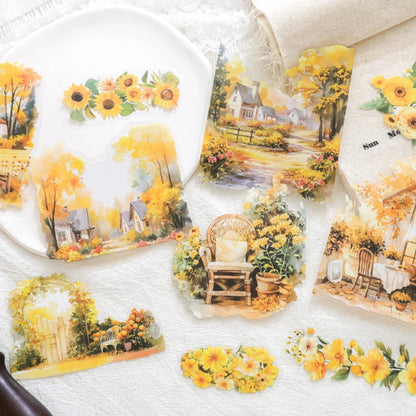S-31 Mr. Paper, Four Seasons Forest Garden Theme Stickers, Decorative Scrapbook Notebook Phone Case Diary Collage Material Stickers