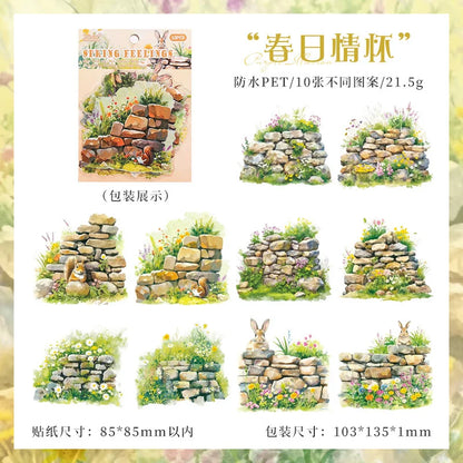 S-2 Secret garden series stickers