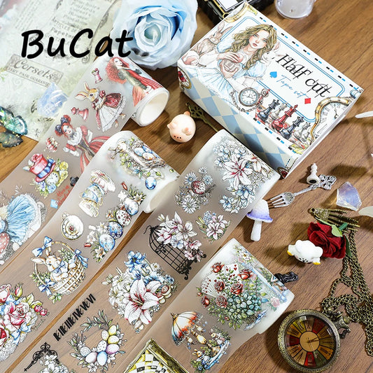 T-6  4Rolls/Set Alice Fairy Tale Princess PET tape