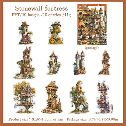 S-4  Enchantment Castle PET Stickers