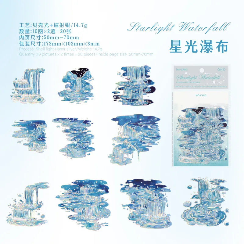 20pcs/1lot kawaii Stationery Sticker Boundless Waterspeak junk journal Decorative Scrapbooking DIY Craft Sticker