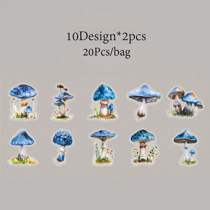S-29  Large-sized Mushroom Themed Sticker Pack