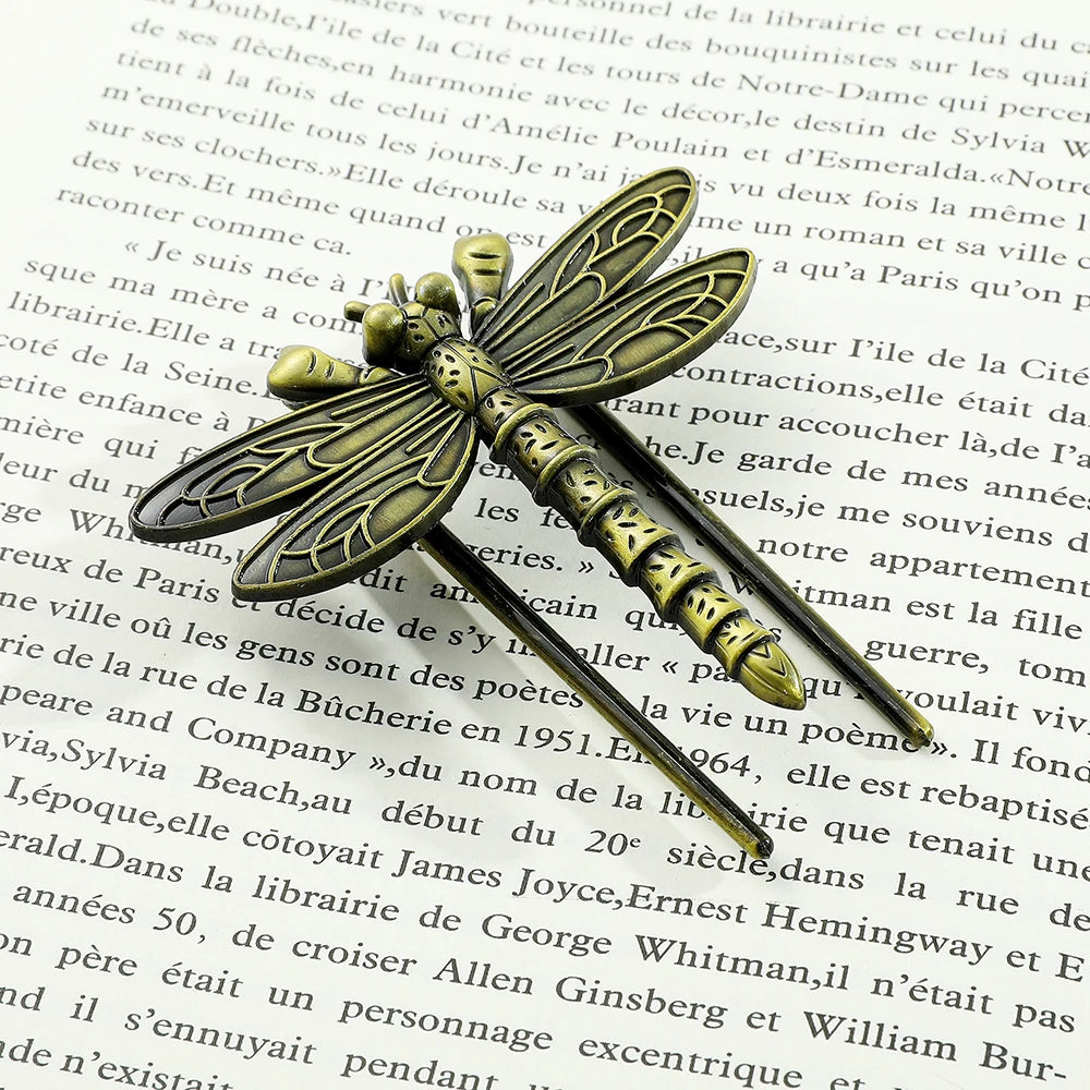 T-1 Dragonfly Metal Stainless Steel bookmark