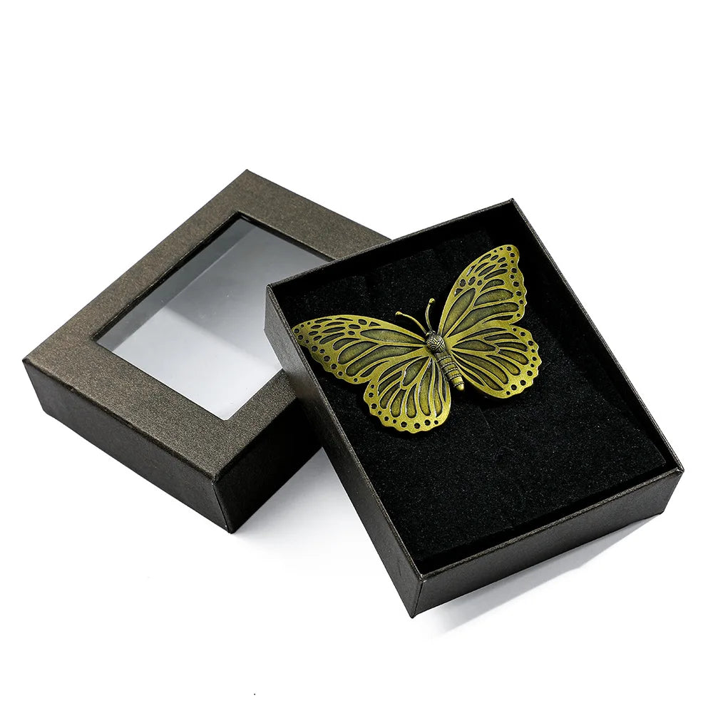 T-3 Butterfly Metal Badge Bookmark Butterfly  Page Holder