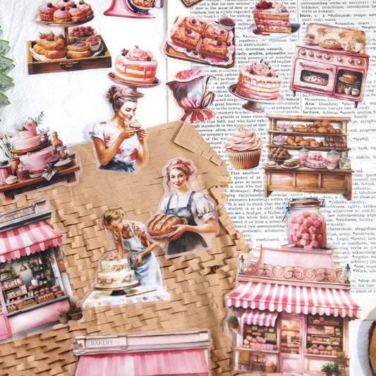 Mr. Paper 2Style 60Pcs/bag Baking Kitchen Series PET Stickers
