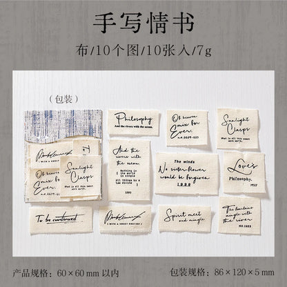 Journal GO 10pcs Vintage Craft Fabric Cloths for DIY Bundle Patchwork Quilting Sewing Scrapbooking Artcraft Planner Journal diy