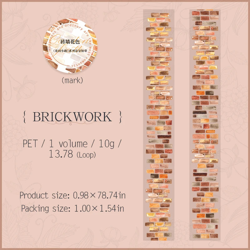 T-3 25mm*2m PET Tapes Garden Path