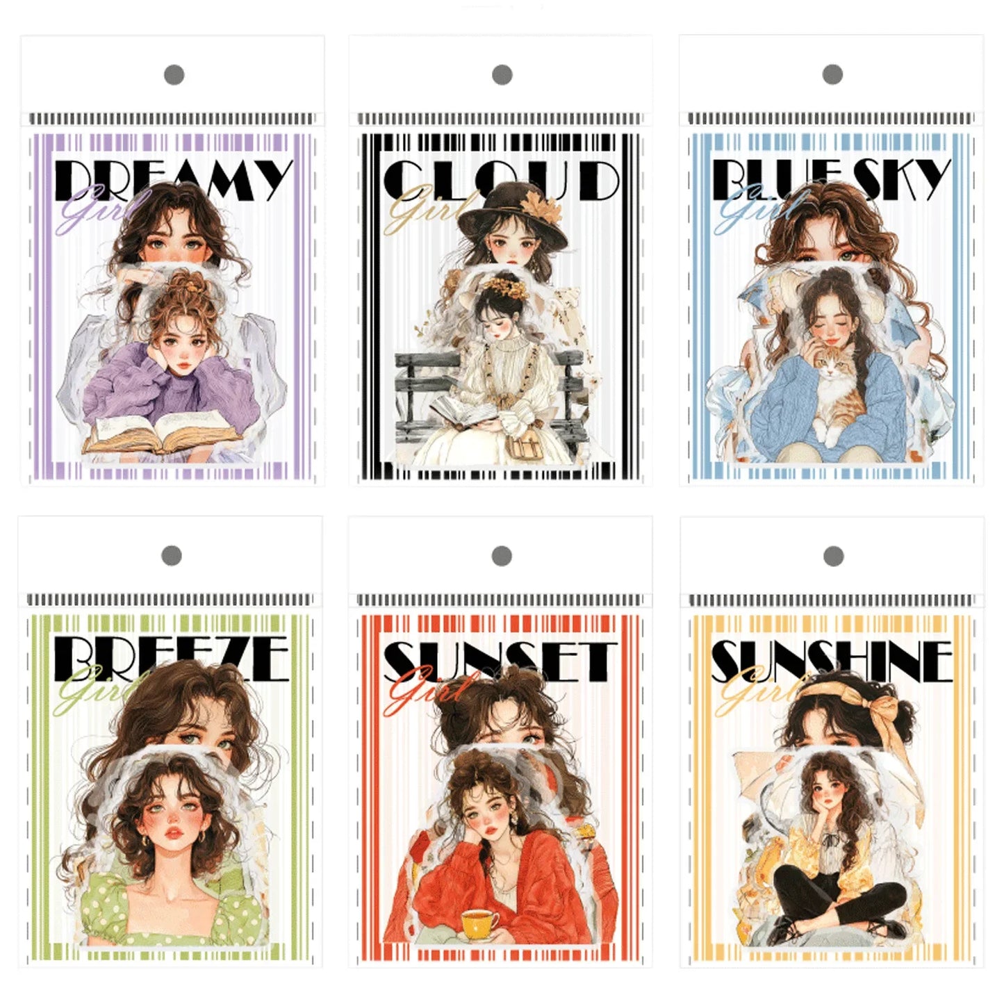 S-70 Rainbow Girl Series  PET Sticker