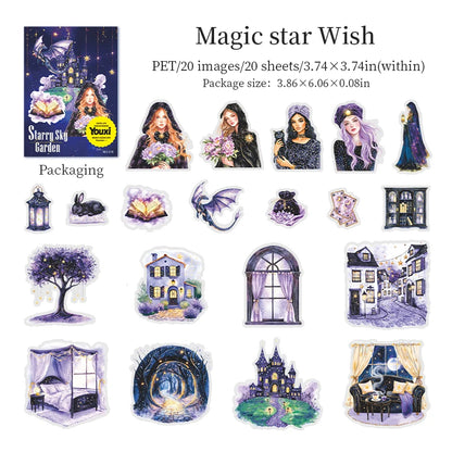 S-72 Night Starry Sky PET Stickers
