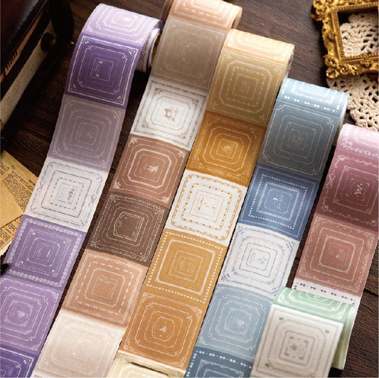 T-4  INS hollowed out circular border Sticker tape