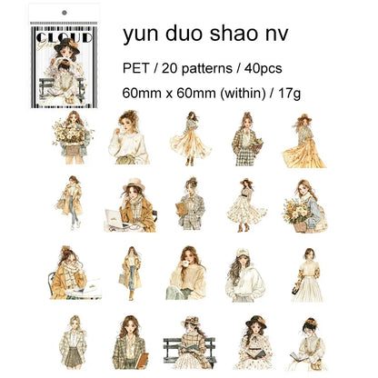 S-70 Rainbow Girl Series  PET Sticker