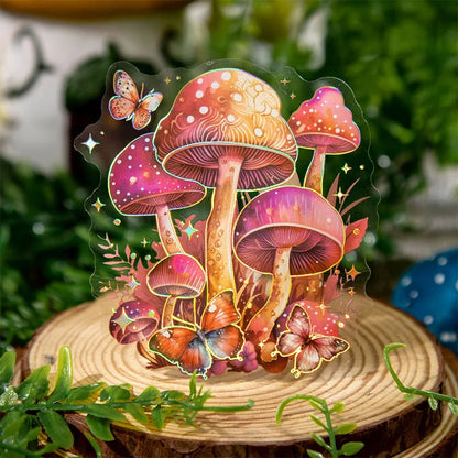 S-32 Colorful Mushroom Theme Sticker