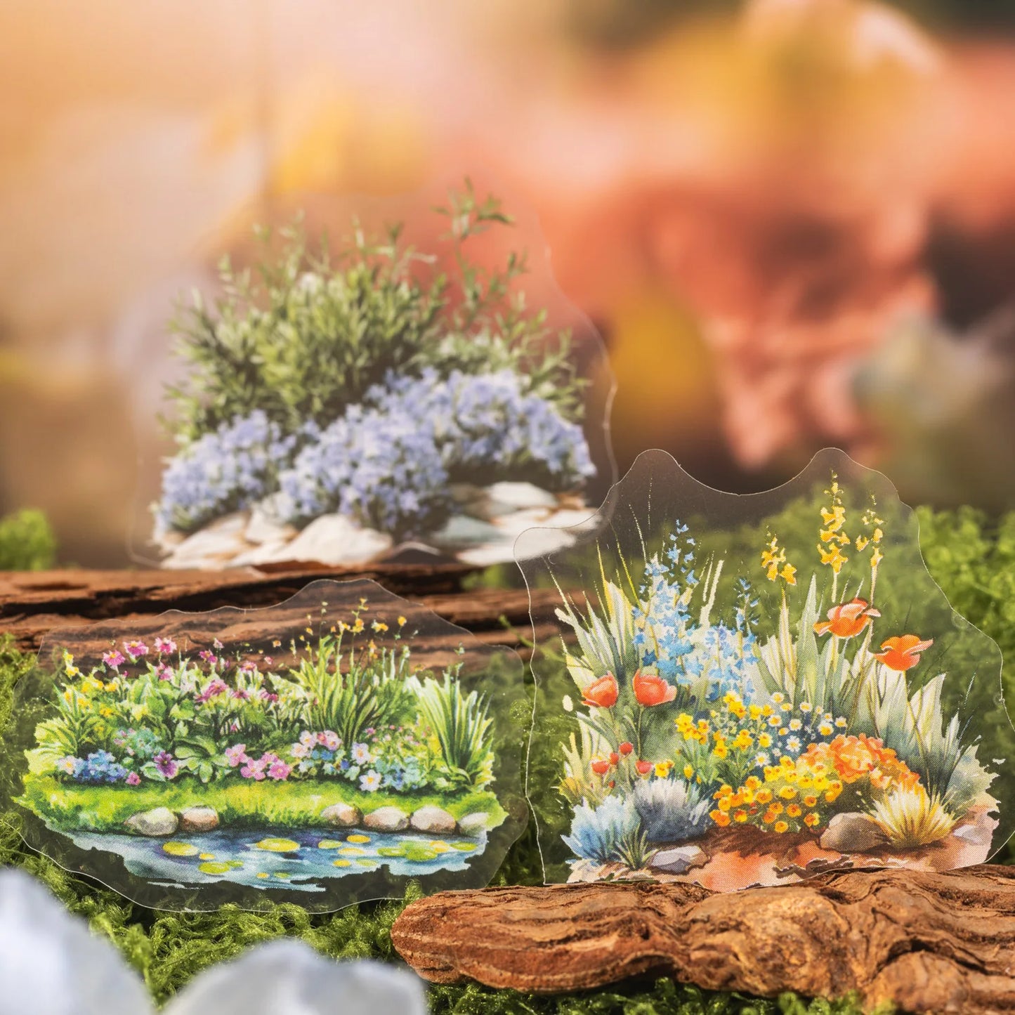 S-45  flowers and shrubs pet stickers