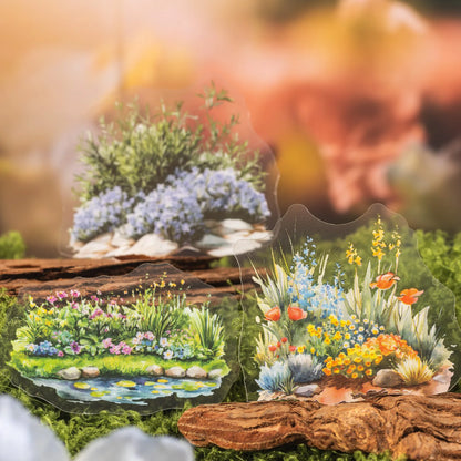 S-45  flowers and shrubs pet stickers