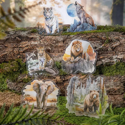 S-48 15Pcs  Under Moon Jungle Sticker