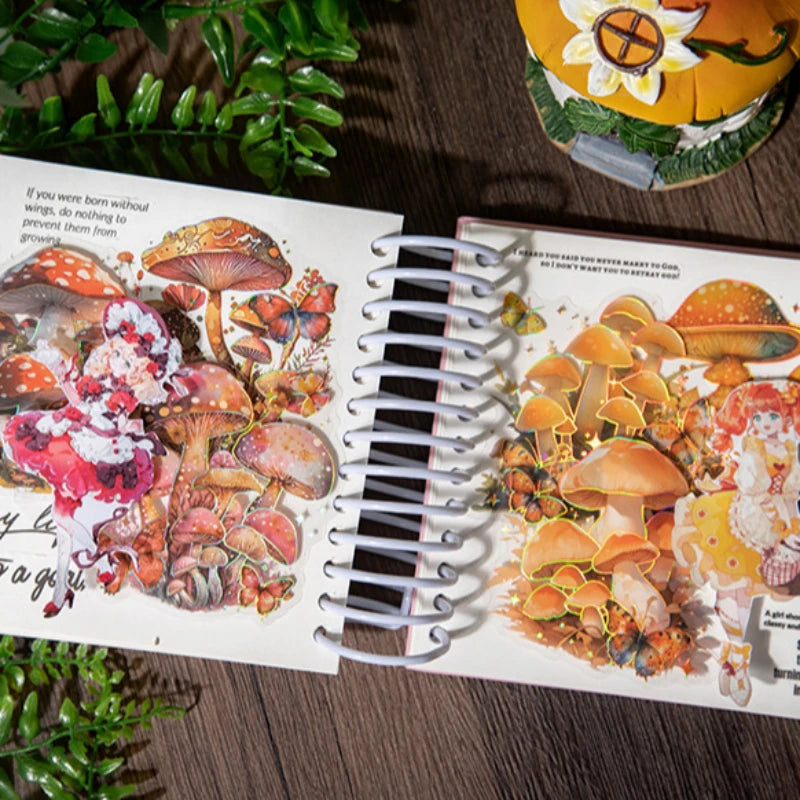 S-32 Colorful Mushroom Theme Sticker