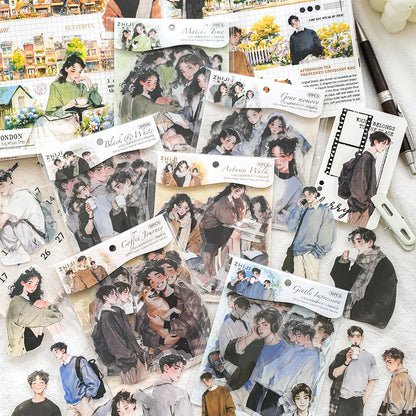 S-74 30pcs  Boys and girls PET Sticker