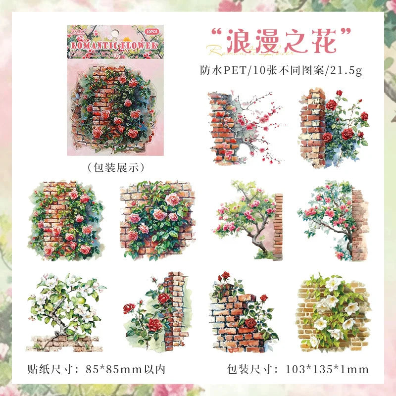 S-2 Secret garden series stickers