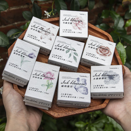 T-11 Ink blossom wooden stamp